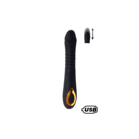 TWIST Noir, Vibromasseur "va-et-vient" USB en silicone médical, doté de 18 modes de stimulation 